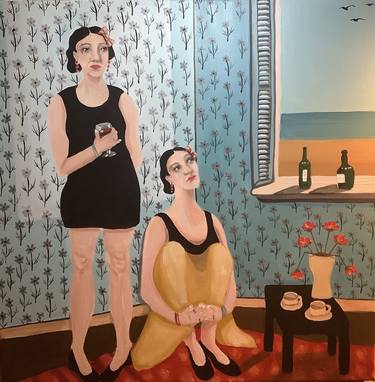 Original Expressionism Women Paintings by Sharon Champion