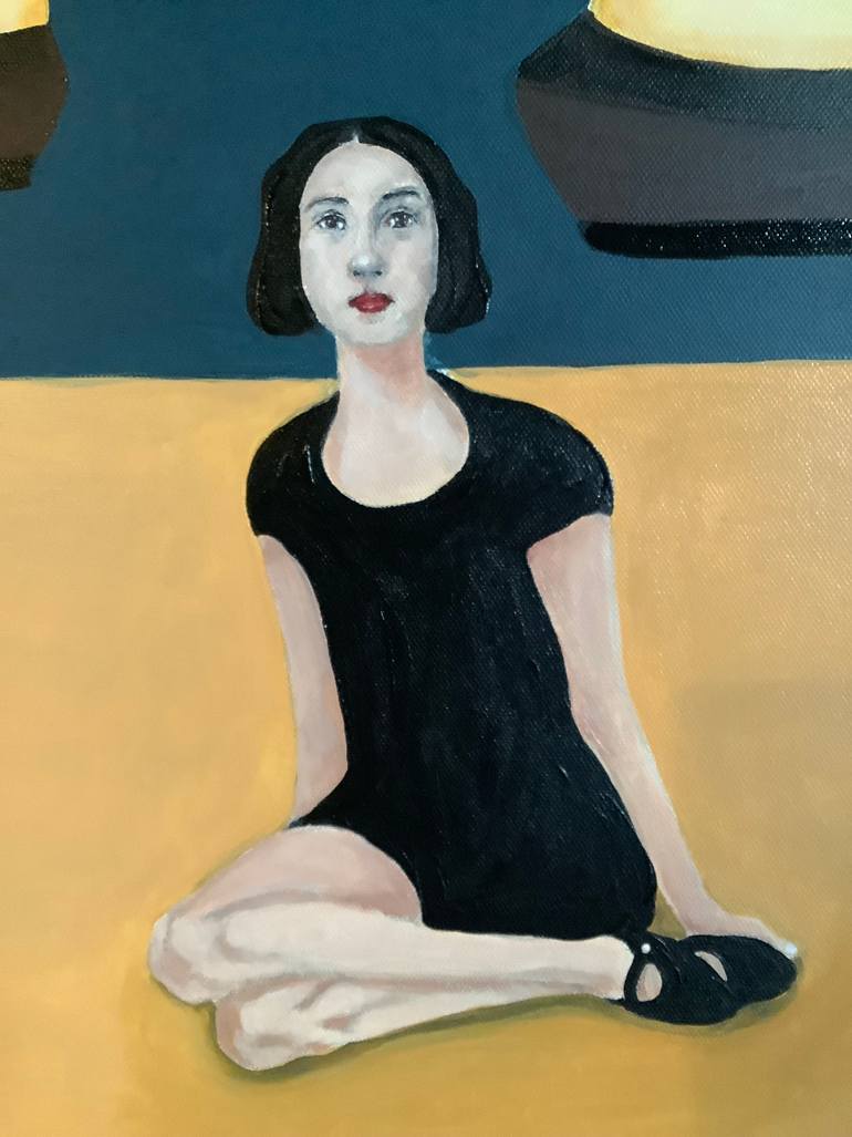 Original Expressionism Beach Painting by Sharon Champion