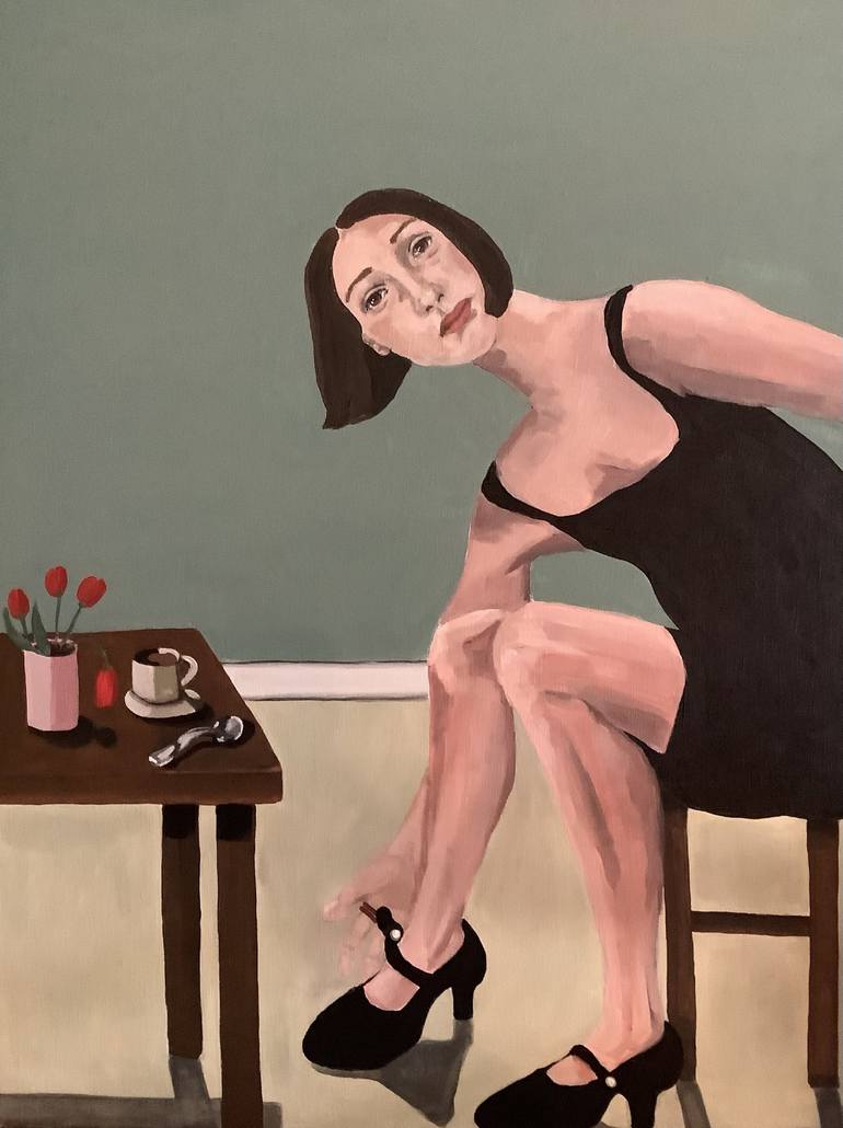 Print of Expressionism Women Paintings by Sharon Champion
