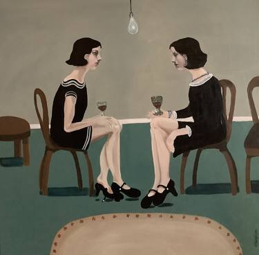 Original Expressionism Fashion Paintings by Sharon Champion