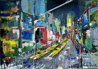 Original Abstract Architecture Paintings by Rinalds Vanadziņš