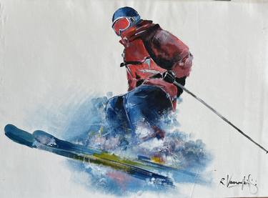 Print of Sport Paintings by Rinalds Vanadziņš