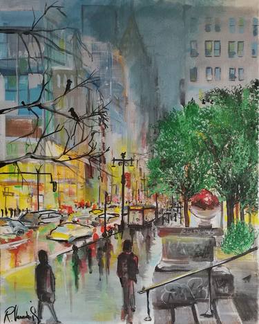 Original Cities Paintings by Rinalds Vanadziņš