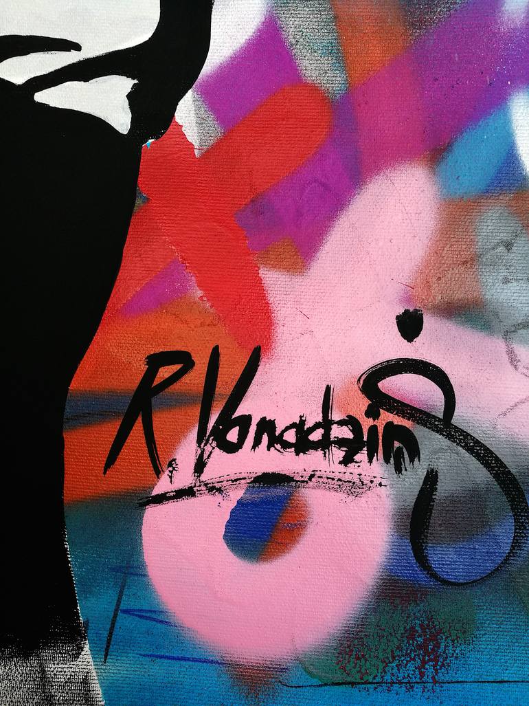 Original Abstract Graffiti Painting by Rinalds Vanadziņš