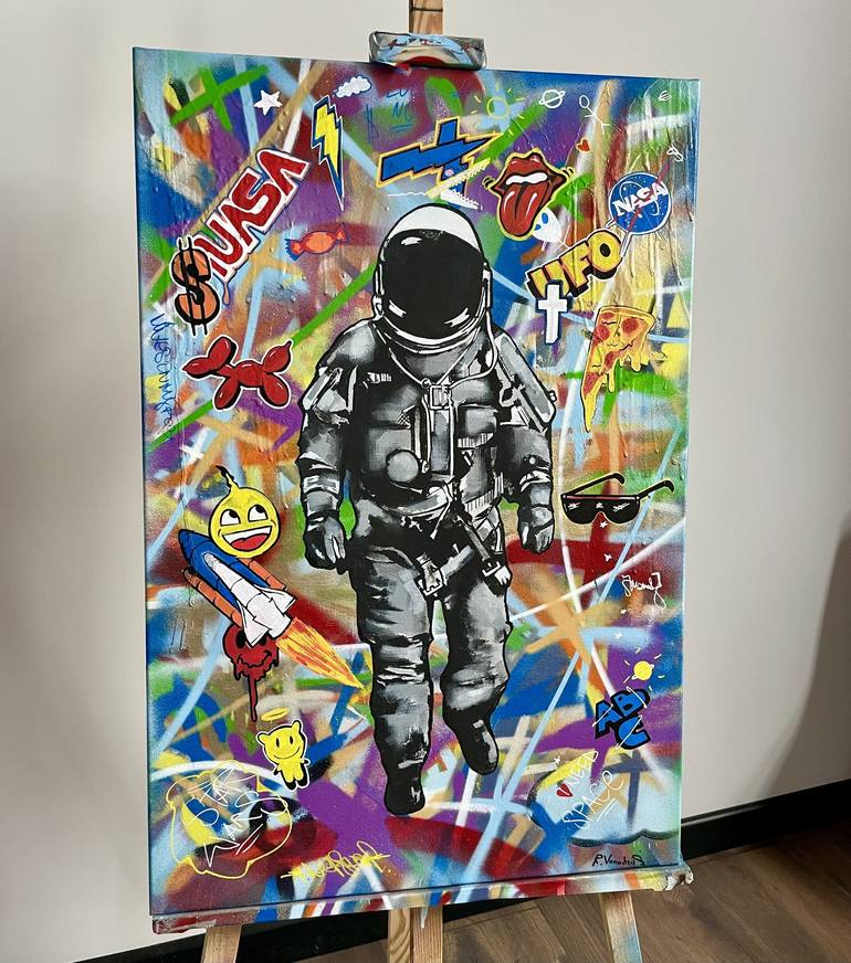 Original Outer Space Painting by Rinalds Vanadziņš