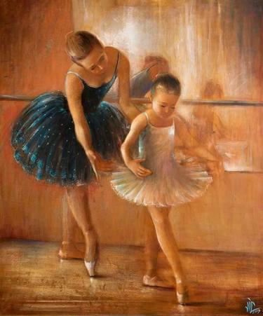 Original Figurative Education Paintings by vali irina ciobanu