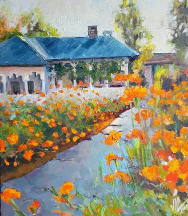 Original Figurative Architecture Painting by Vali Irina Ciobanu