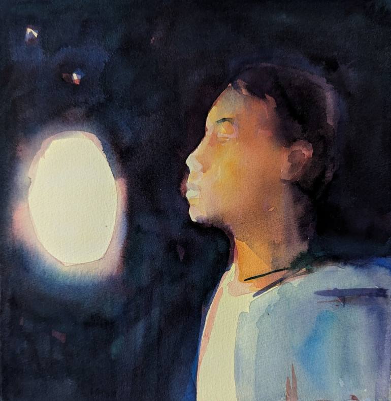 Original Contemporary Light Paintings by Mary Hayes