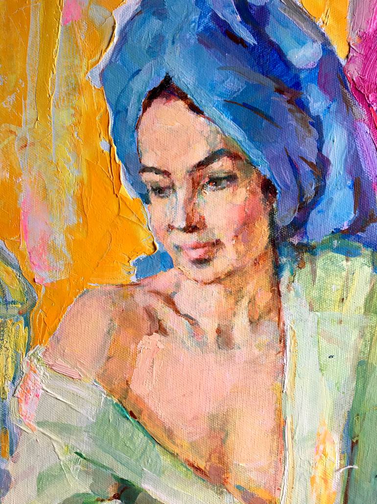 Original Figurative People Painting by Aleksei Chebotaru