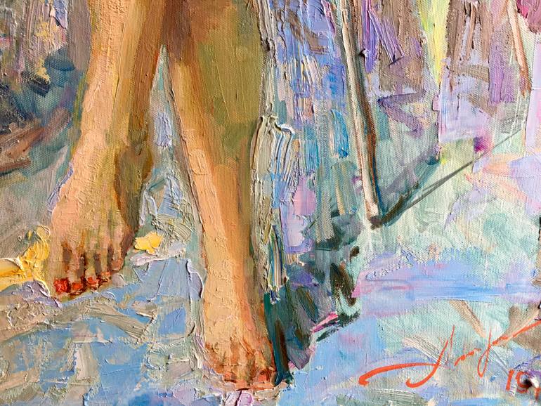 Original Figurative People Painting by Aleksei Chebotaru