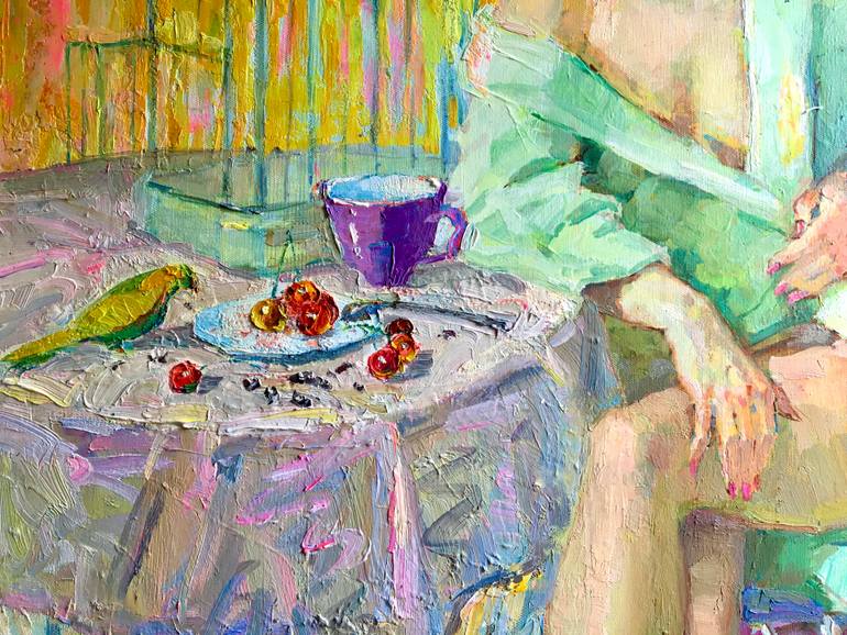 Original Figurative People Painting by Aleksei Chebotaru