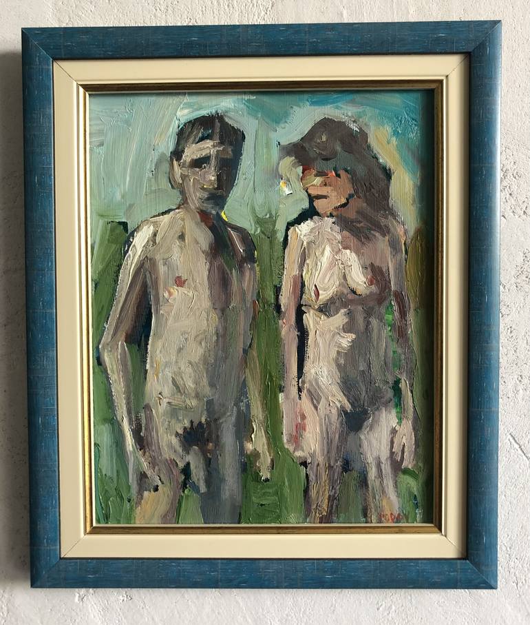 Original Nude Painting by Toni Popov