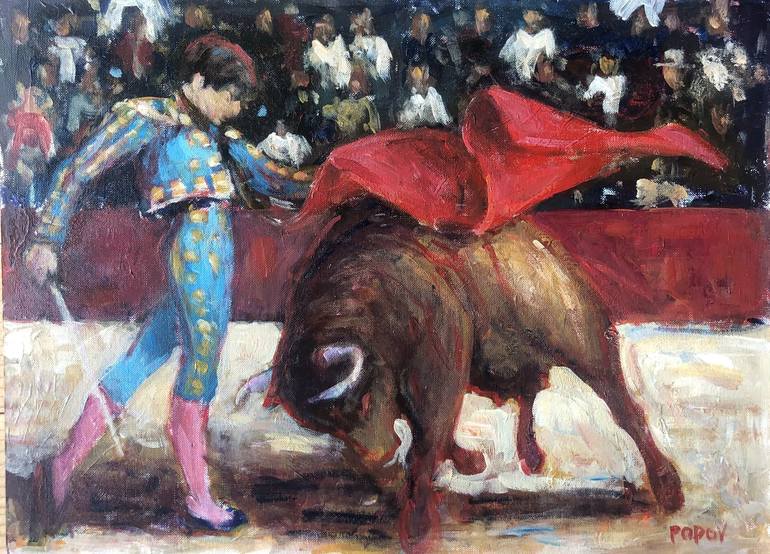 The matador Painting by Toni Popov Saatchi Art