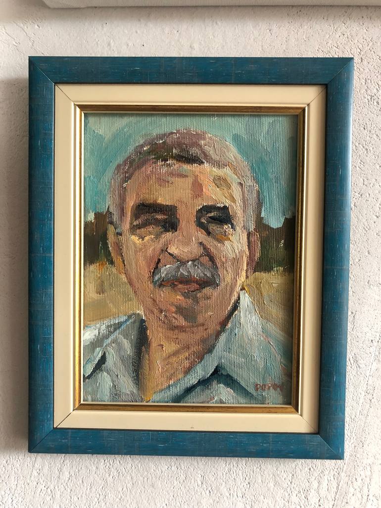 Original Expressionism People Painting by Toni Popov