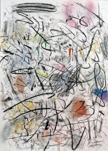 Original Abstract Expressionism Abstract Drawings by Sebastian Alsfeld