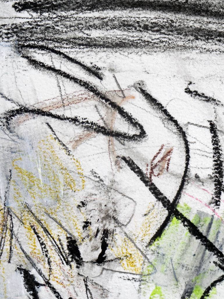 Original Abstract Expressionism Abstract Drawing by Sebastian Alsfeld