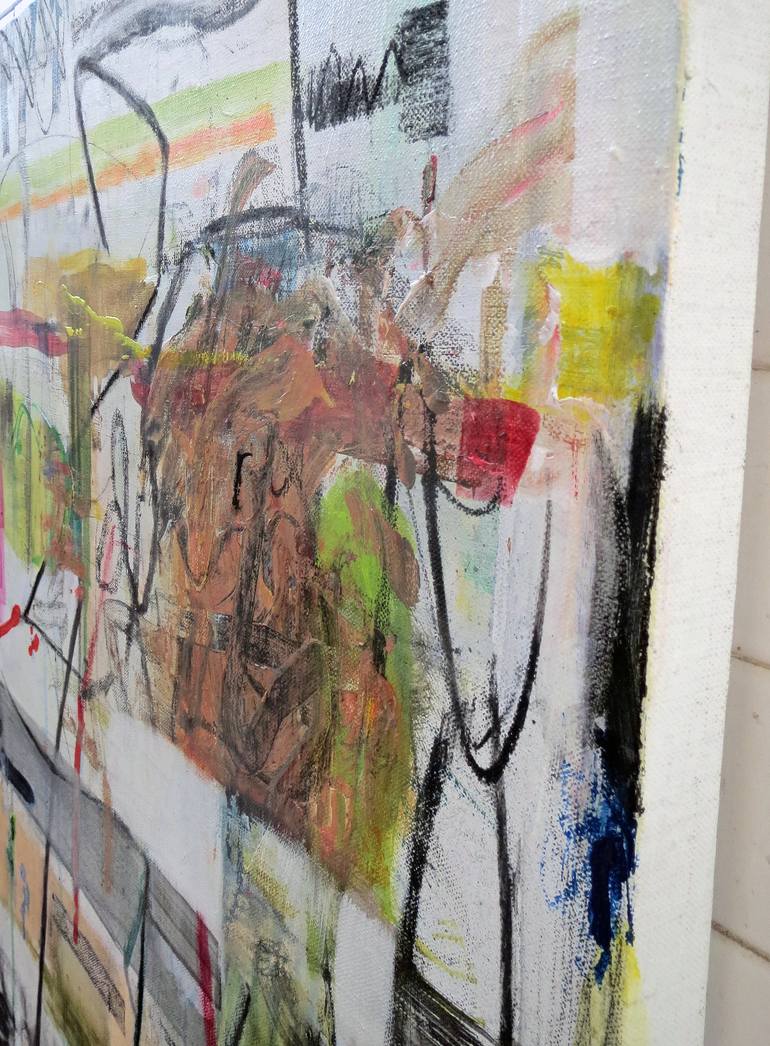 Original Abstract Expressionism Abstract Painting by Sebastian Alsfeld