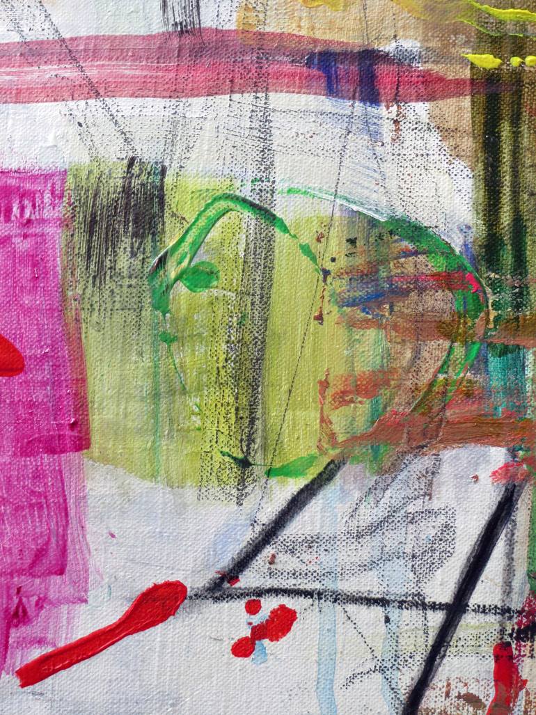 Original Abstract Expressionism Abstract Painting by Sebastian Alsfeld