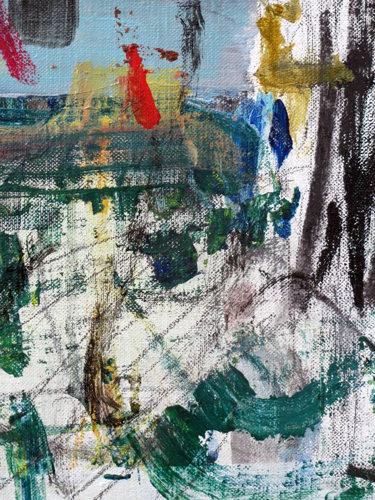 Original Abstract Expressionism Abstract Painting by Sebastian Alsfeld