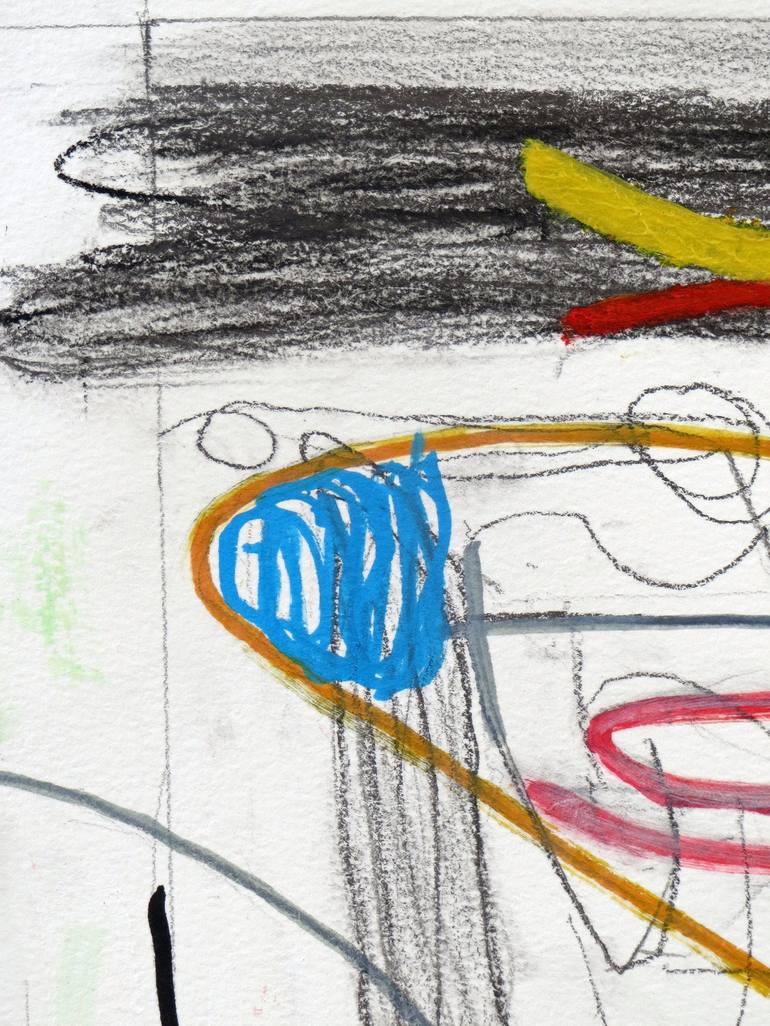 Original Abstract Expressionism Abstract Drawing by Sebastian Alsfeld