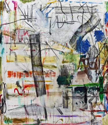 Original Abstract Expressionism Abstract Painting by Sebastian Alsfeld
