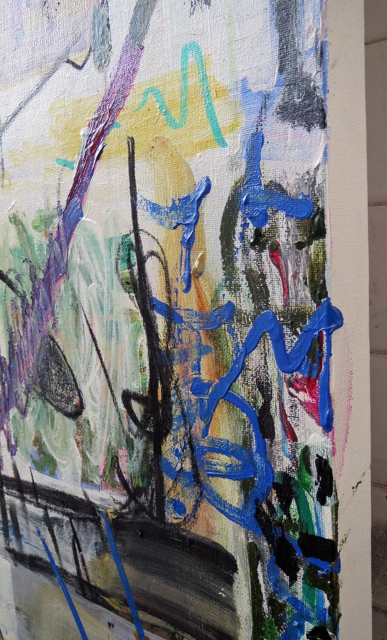 Original Abstract Expressionism Abstract Painting by Sebastian Alsfeld