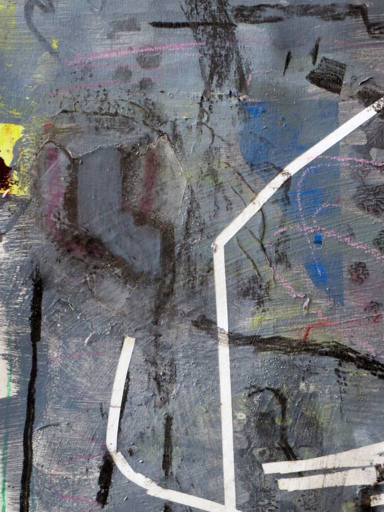 Original Dada Abstract Painting by Sebastian Alsfeld