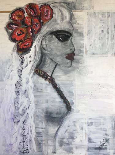 Original Abstract Women Paintings by Jamie Lawrence