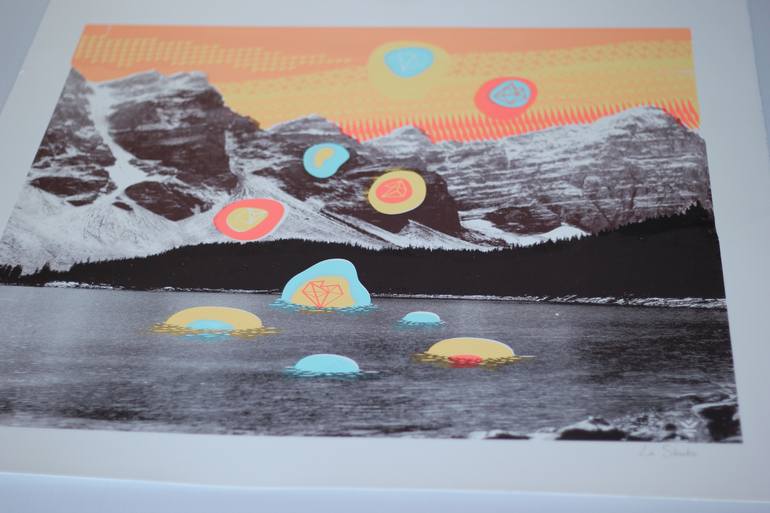 Original Conceptual Landscape Printmaking by La Shuks artist