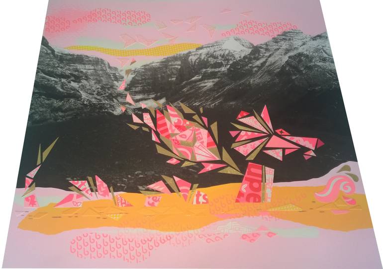 Original Abstract Fantasy Collage by La Shuks Artist