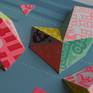 close up photo of paper construction detail