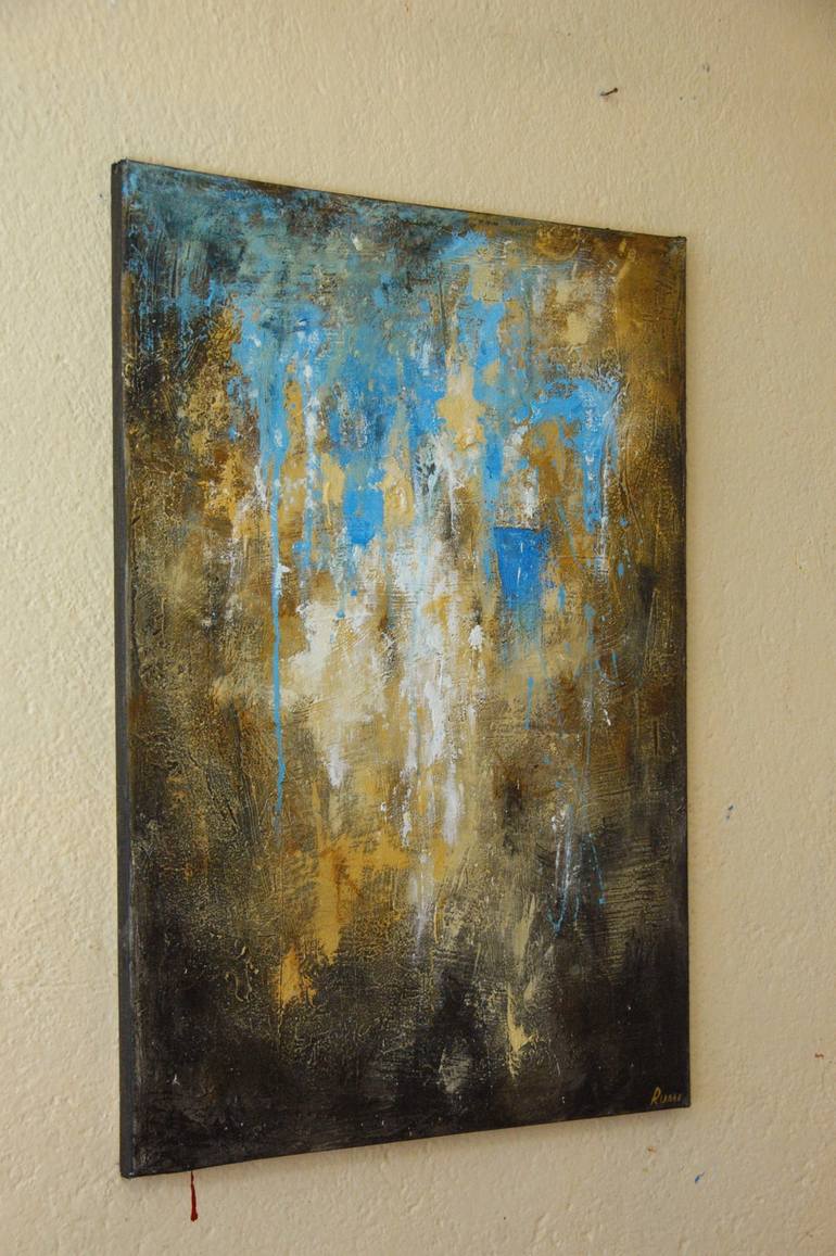 Original Abstract Expressionism Abstract Painting by Rumen Spasov