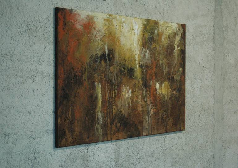 Original Abstract Expressionism Abstract Painting by Rumen Spasov