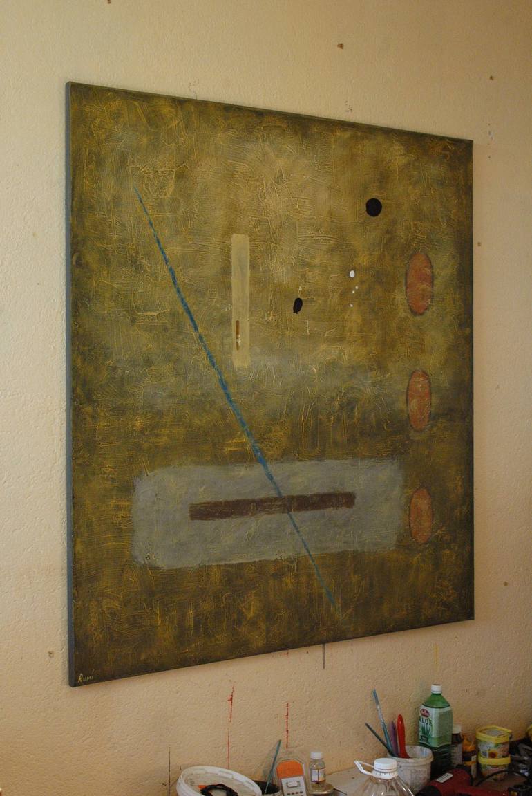 Original Conceptual Abstract Painting by Rumen Spasov