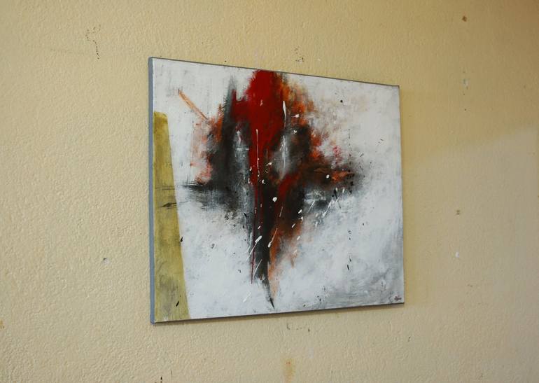 Original Abstract Expressionism Abstract Painting by Rumen Spasov