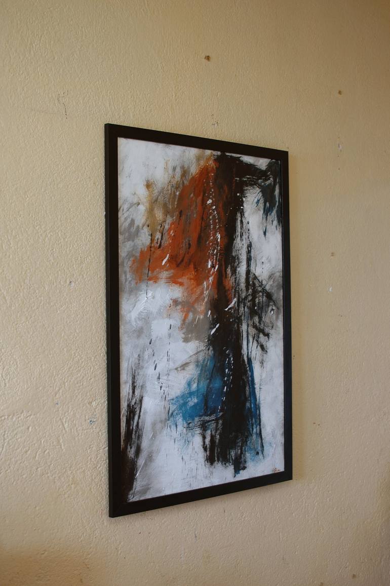 Original Abstract Expressionism Abstract Painting by Rumen Spasov