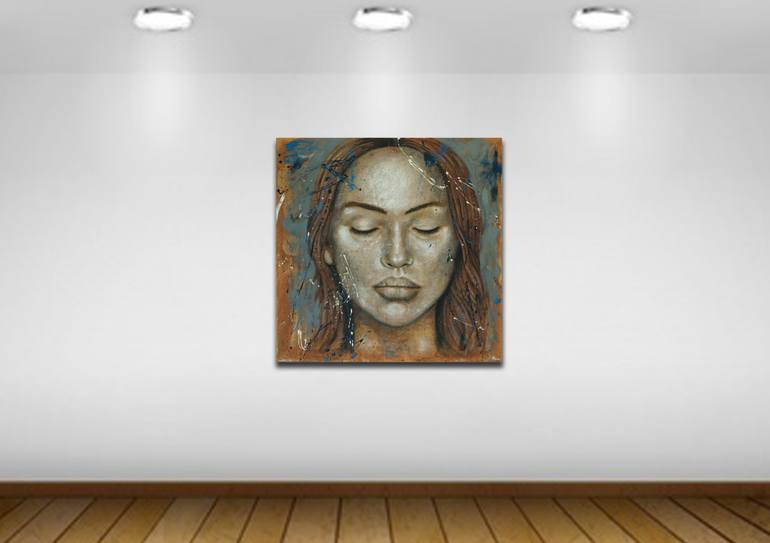 Original Conceptual People Painting by Rumen Spasov