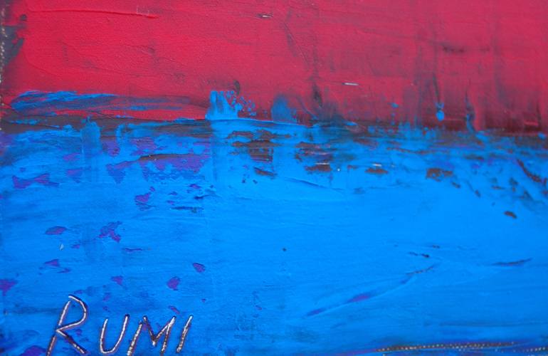 Original Abstract Expressionism Abstract Painting by Rumen Spasov