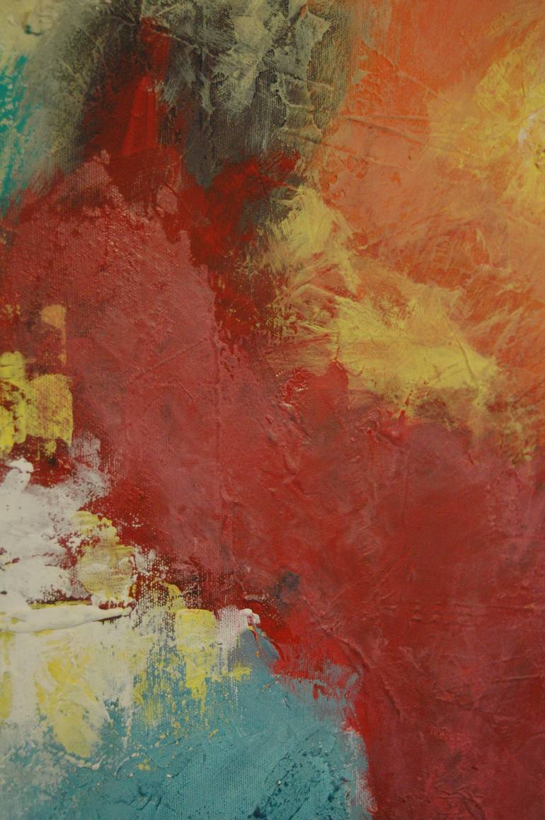 Original Abstract Expressionism Abstract Painting by Rumen Spasov