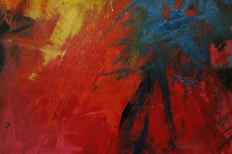 Original Abstract Expressionism Abstract Painting by Rumen Spasov