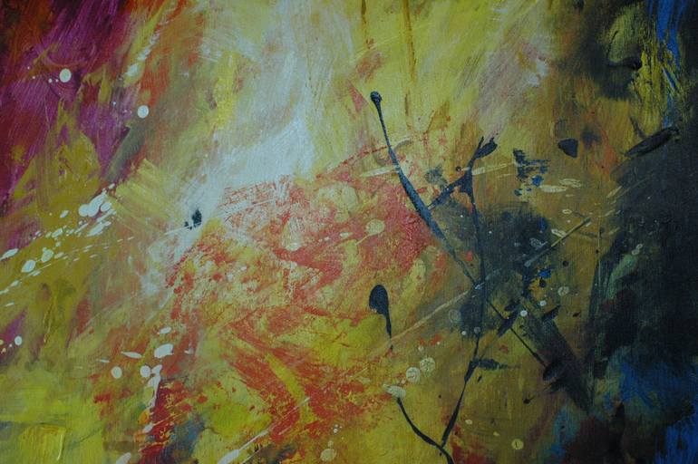 Original Abstract Expressionism Abstract Painting by Rumen Spasov