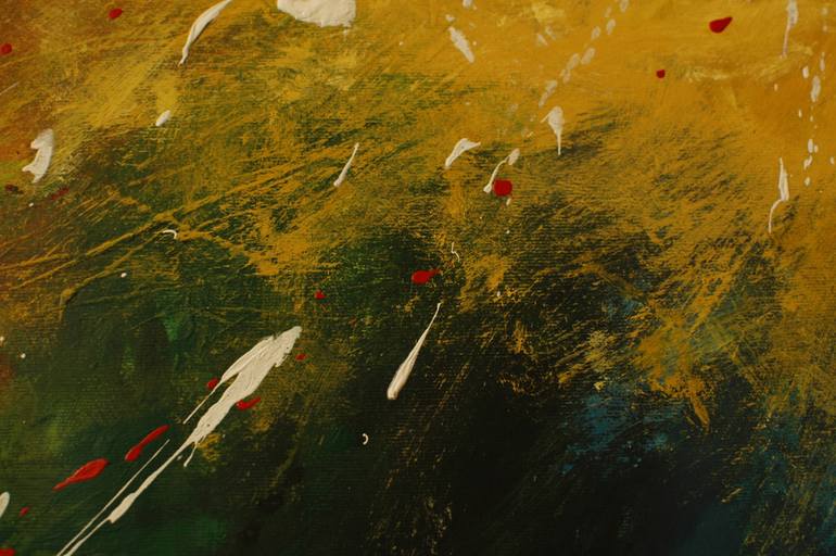 Original Abstract Expressionism Abstract Painting by Rumen Spasov