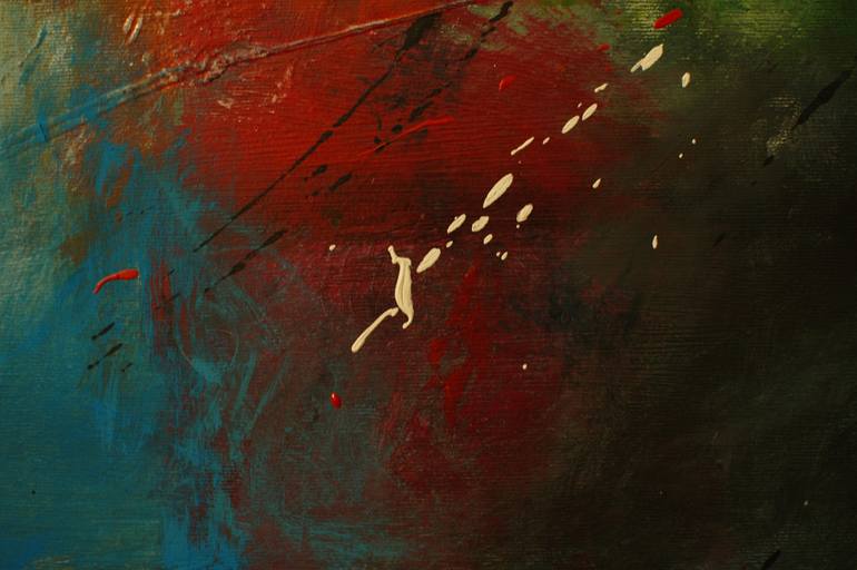 Original Abstract Expressionism Abstract Painting by Rumen Spasov