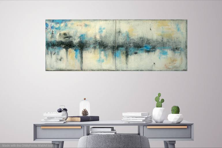 Original Conceptual Abstract Painting by Rumen Spasov