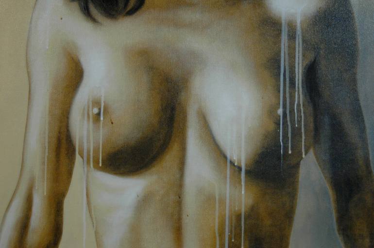 Original Conceptual Erotic Painting by Rumen Spasov