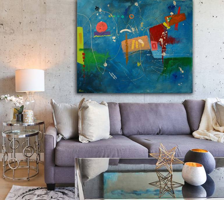 Original Abstract Painting by Rumen Spasov