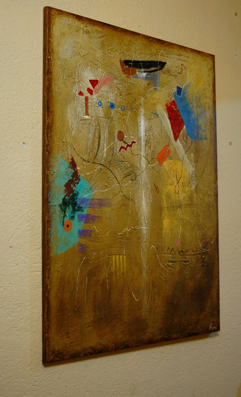 Original Conceptual Abstract Painting by Rumen Spasov