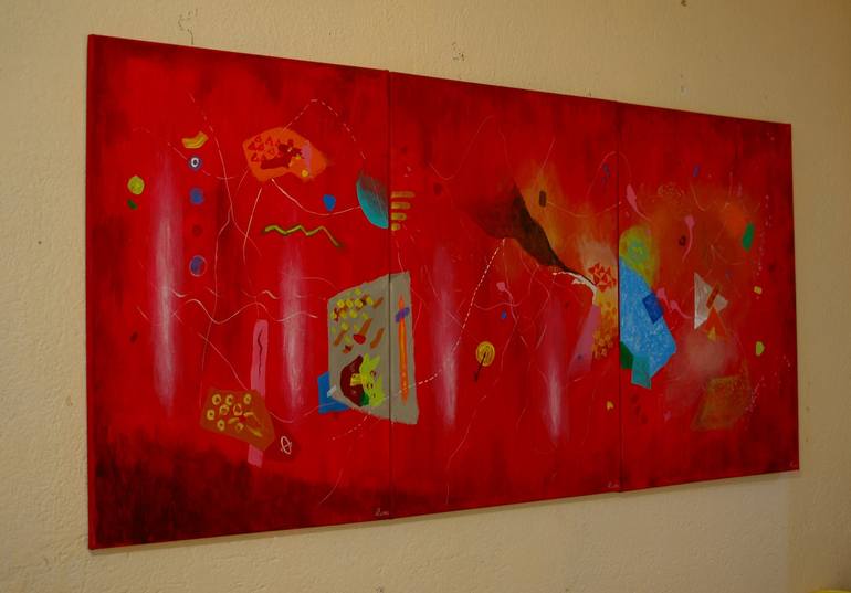 Original Conceptual Abstract Painting by Rumen Spasov