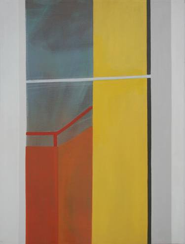 Original Abstract Architecture Paintings by Barbara Orsolya Szabó
