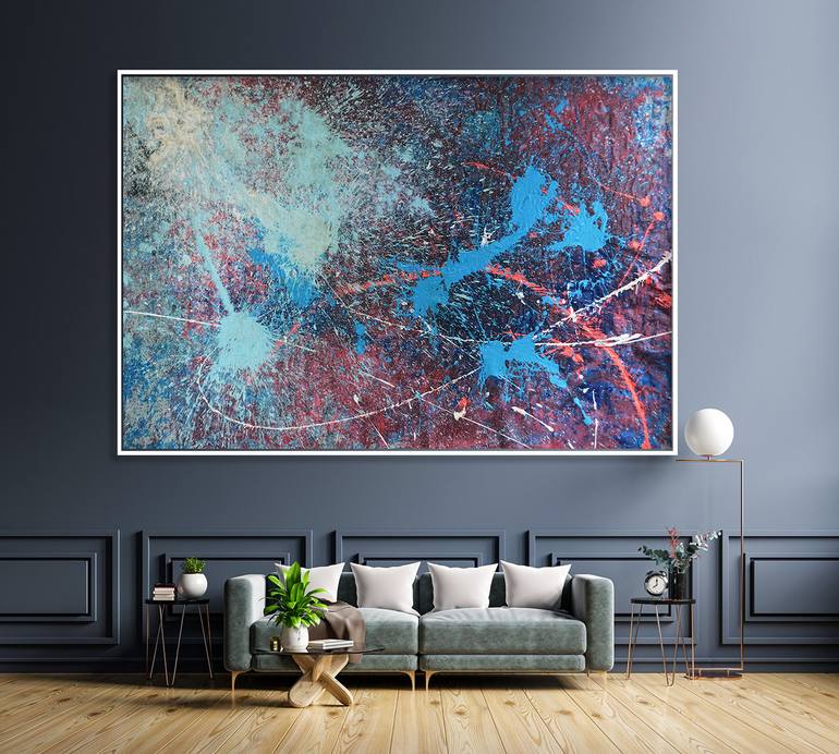Original Expressionism Abstract Painting by Hushang Omidizadeh